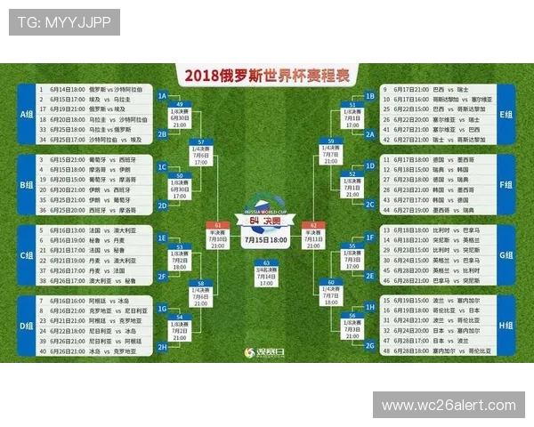 2026世界杯赛程表完整版详细公布，最新比赛时间安排一览无遗
